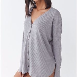 NWOT Urban Outfitters Jojo Thermal Top